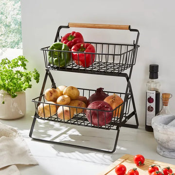 Two-Tier Kitchen Produce Organizer
